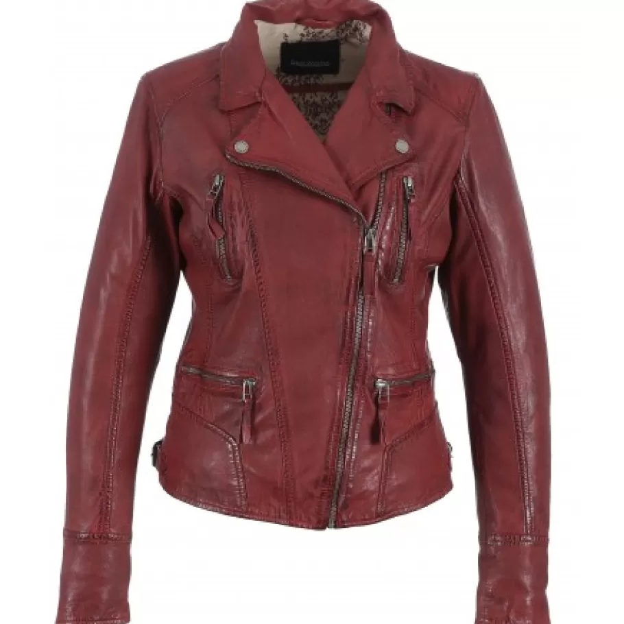 OAKWOOD Camera Rouge - Blouson En Cuir Veritable Shop