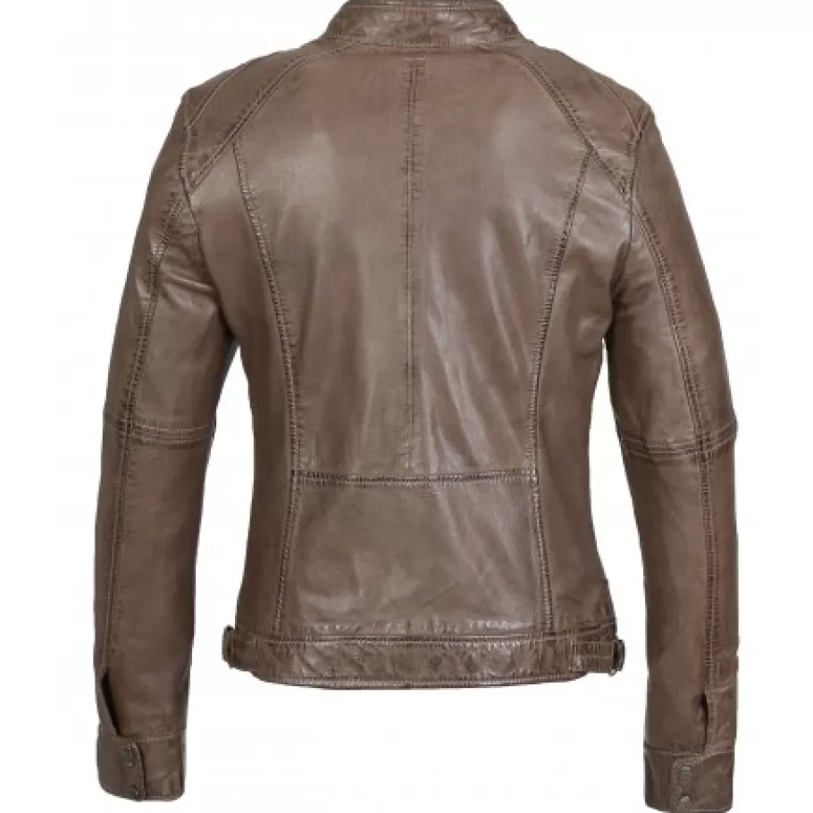 OAKWOOD Casey Cafe - Blouson En Cuir Veritable Clearance