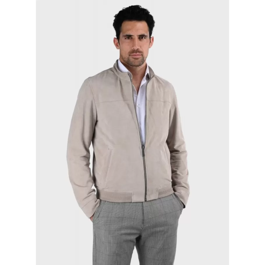 OAKWOOD Filip Yemen - Blouson Epure En Cuir Veritable De Chevre Velours Flash Sale