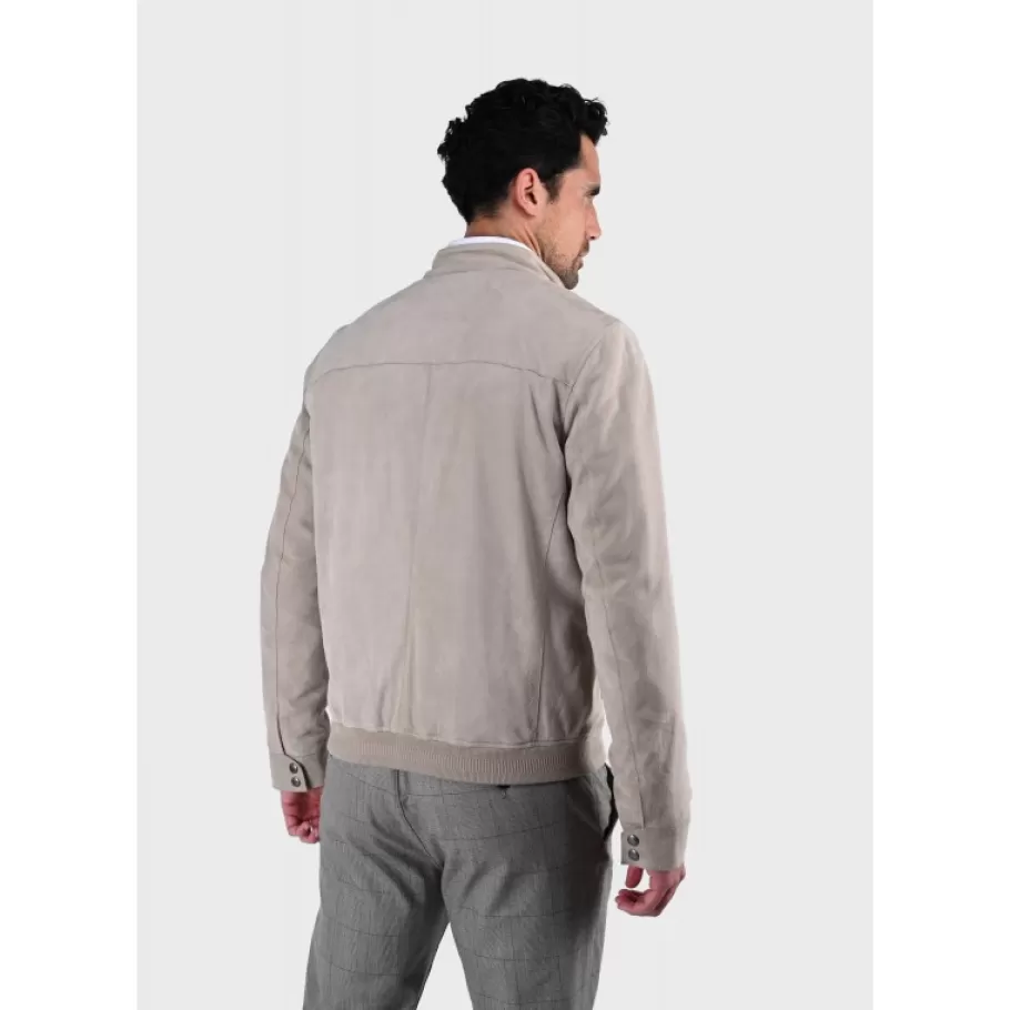 OAKWOOD Filip Yemen - Blouson Epure En Cuir Veritable De Chevre Velours Flash Sale