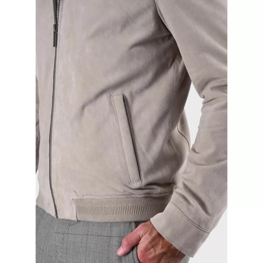 OAKWOOD Filip Yemen - Blouson Epure En Cuir Veritable De Chevre Velours Flash Sale