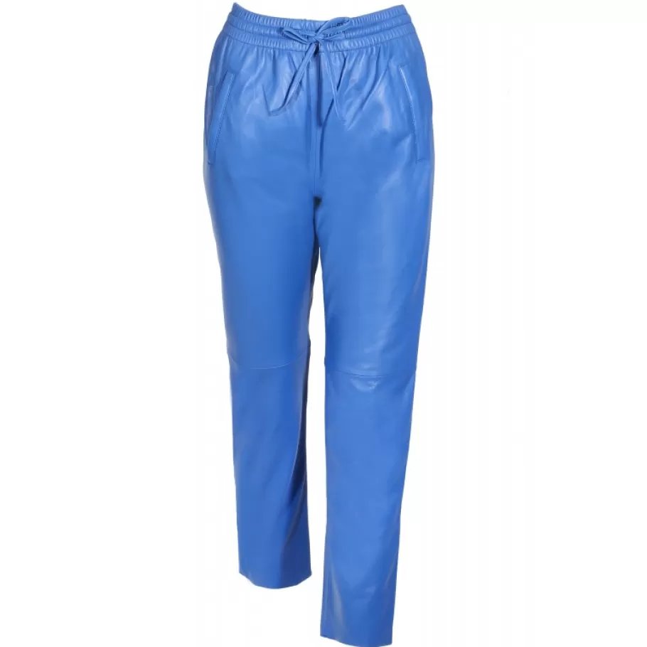 OAKWOOD Gift Bleu - Pantalon Jogpant Cuir Veritable New