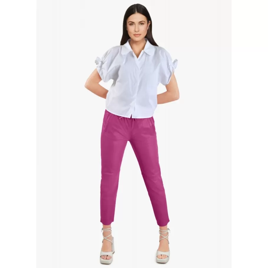 OAKWOOD Gift Mauve - Pantalon Jogpant Cuir Veritable Flash Sale