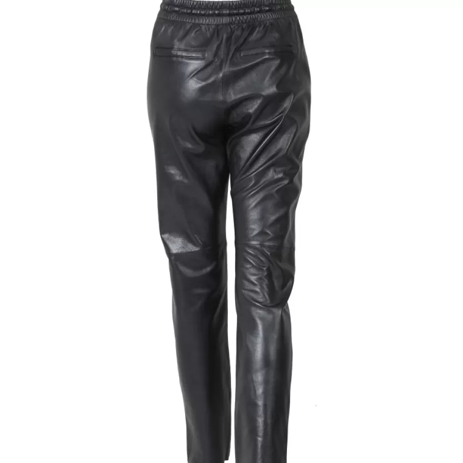 OAKWOOD Gift Metal Noir - Pantalon Jogpant Cuir Veritable Flash Sale