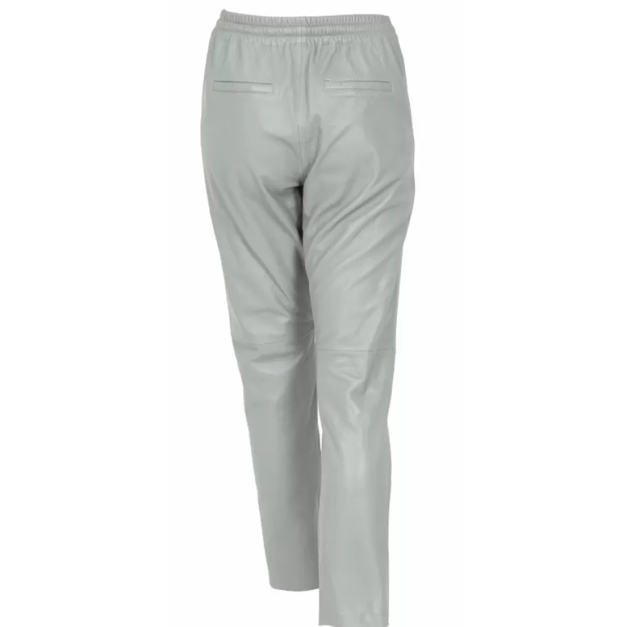 OAKWOOD Gift Vert Pale - Pantalon Jogpant Cuir Veritable New