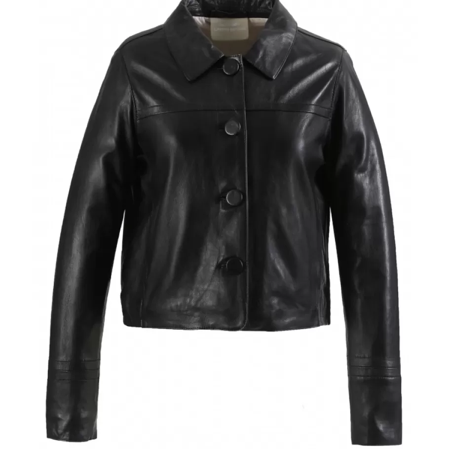 OAKWOOD Grace Noir - Veste Courte En Cuir Veritable Sale