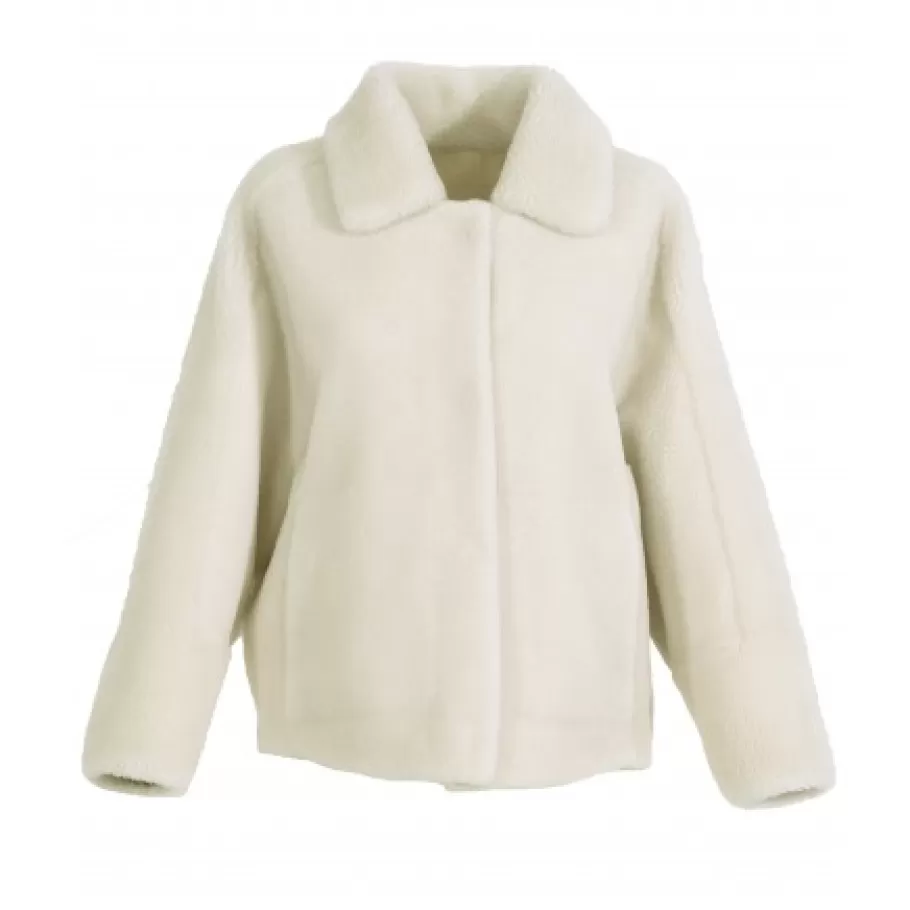 OAKWOOD Helen Beige Clair - Veste Reversible Effet Peau Lainee Cheap