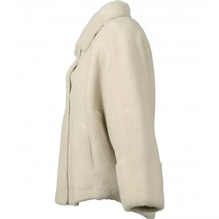 OAKWOOD Helen Beige Clair - Veste Reversible Effet Peau Lainee Cheap