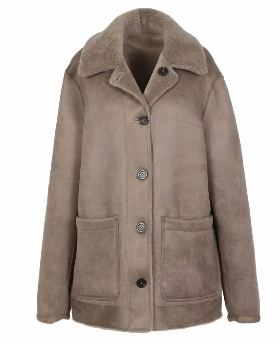 OAKWOOD Remember Taupe - Manteau Reversible En Laine Hot