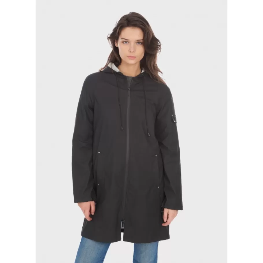 OAKWOOD Tempete Noir - Manteau Imperméable En Polyester Flash Sale