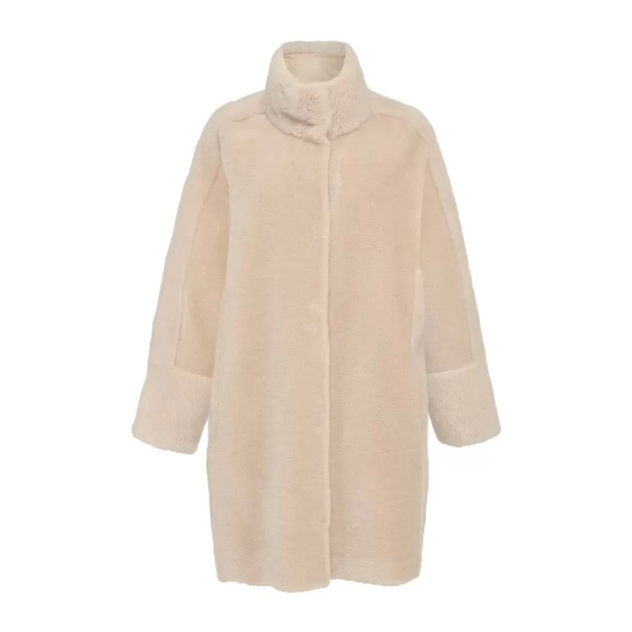 OAKWOOD Thalia Cafe . Manteau En Laine Reversible Flash Sale